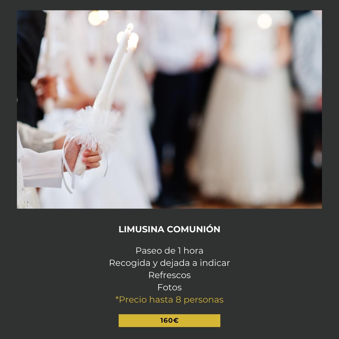 alquiler de limusina en comunion